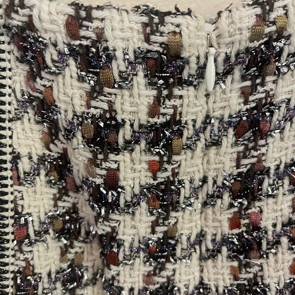 VERONICA BEARD STARCK HOUNDSTOOTH TWEED MINI SKIRT - Picture 11 of 11